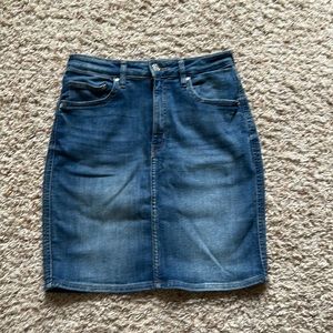 H&M denim skirt high waist